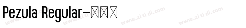 Pezula Regular字体转换 Pezula Regular字体转换